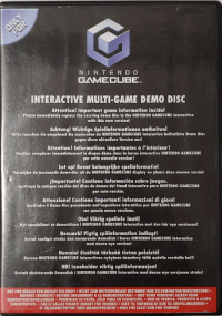Interactive Multi-Game Demo Disc July 2002 Gamecube US box art